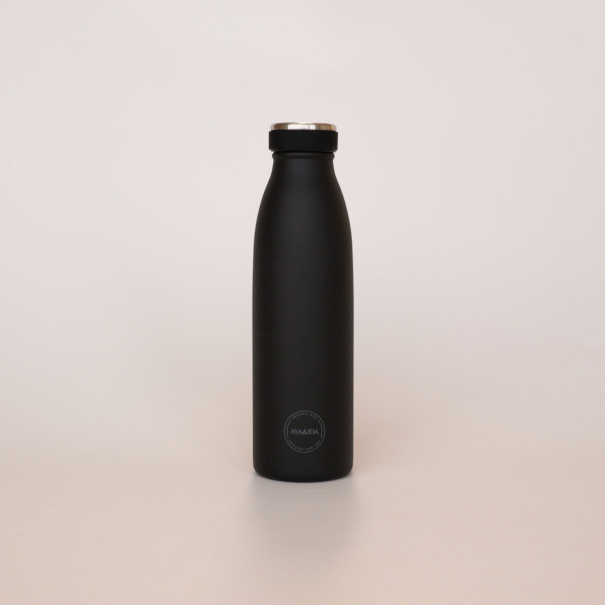 Aya&Ida Drikkeflaske black 500 ml i stål