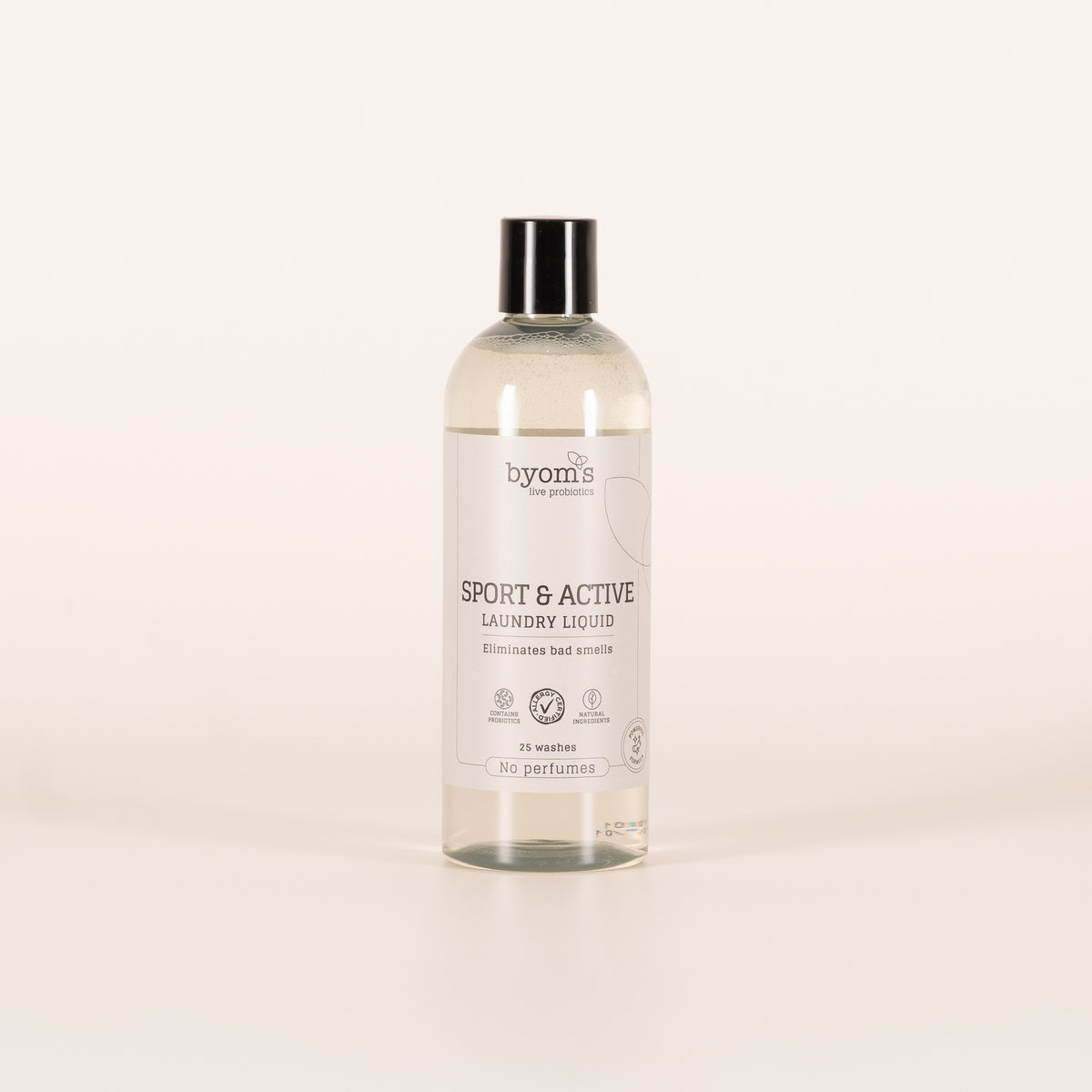Byoms Sport & active landry liquid vaskemiddel uden parfume 500 ml