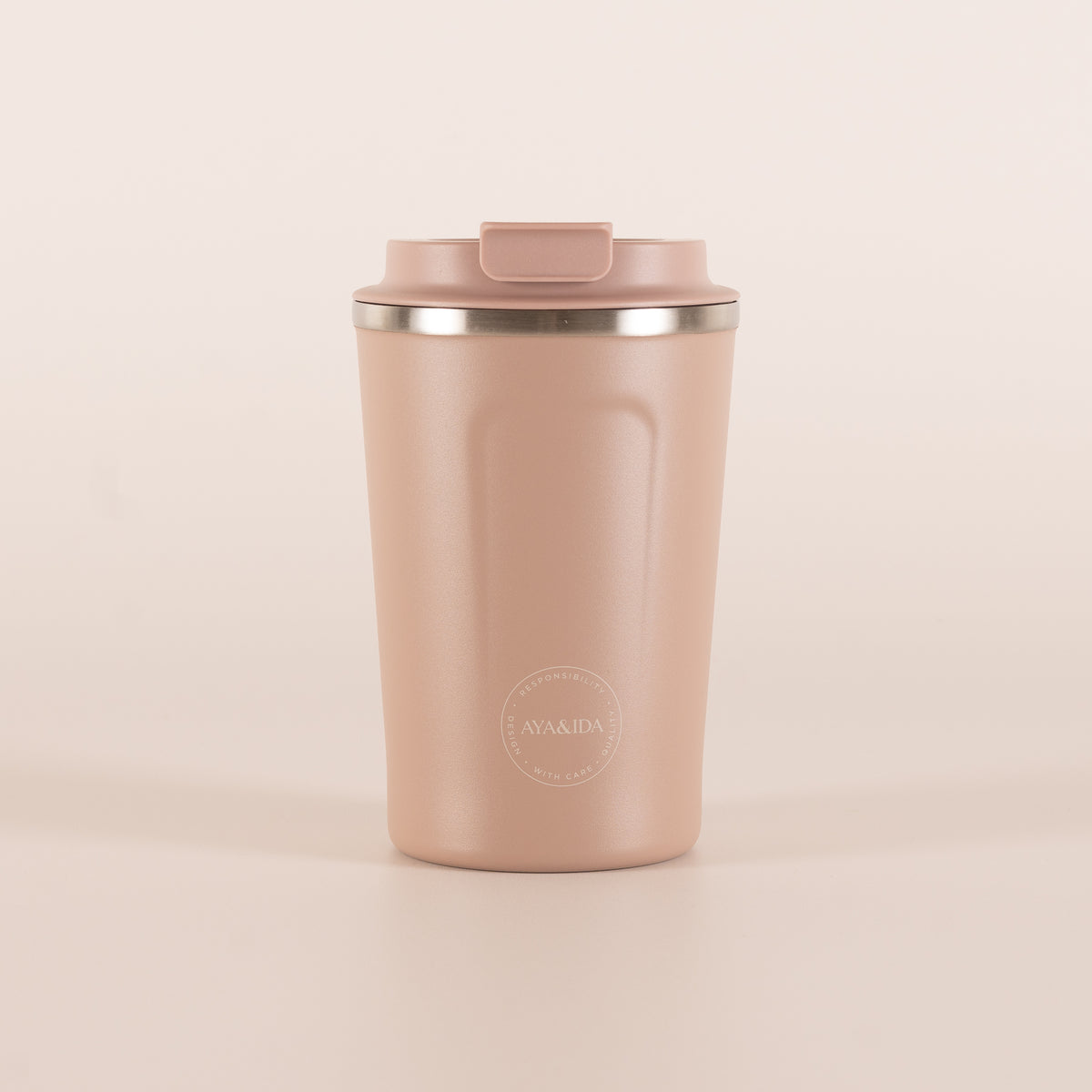 AyaIda termokrus Dusty Rose 380 ml med låg