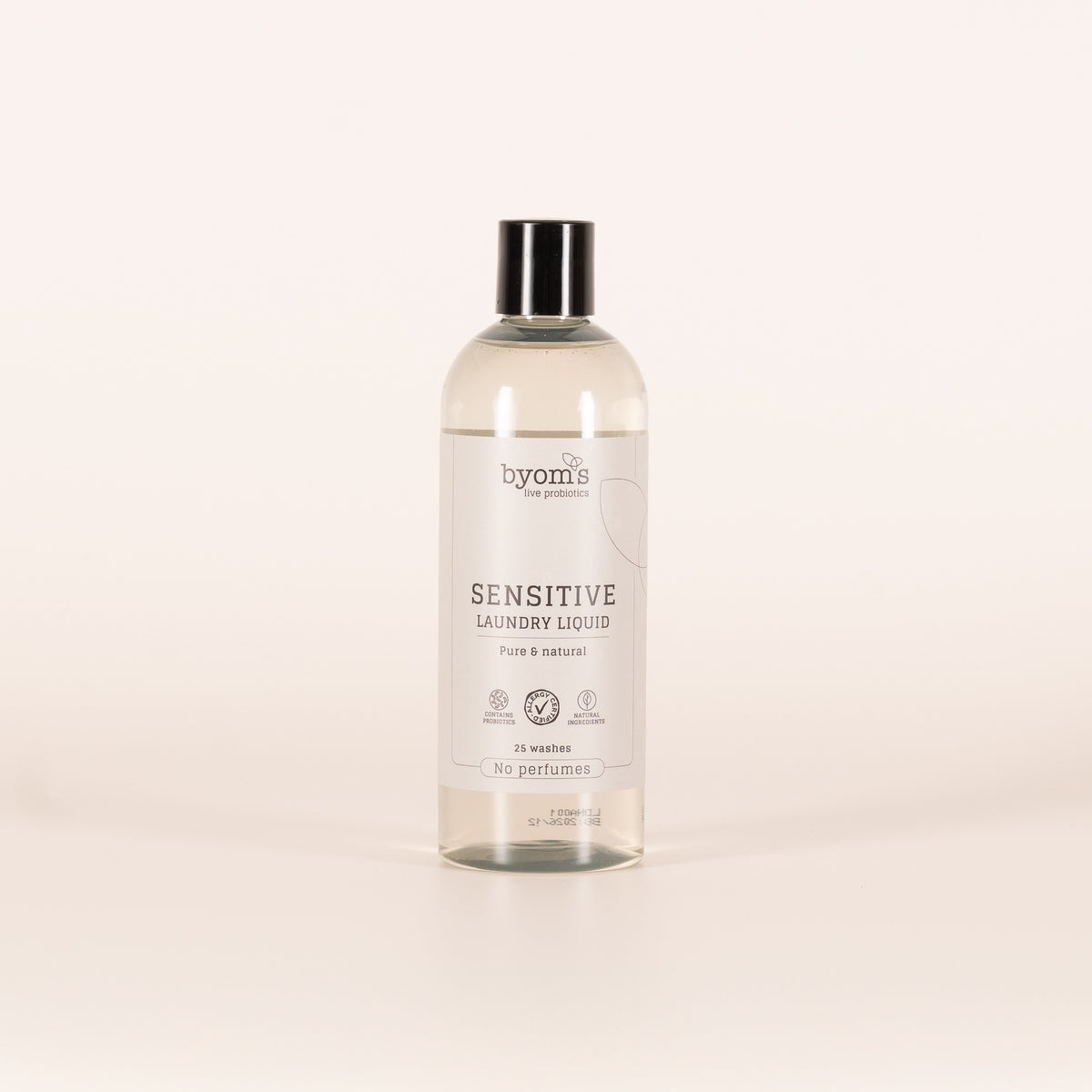 Byoms Sensitive Laundry Liquid vaskemiddel uden parfume 500 ml