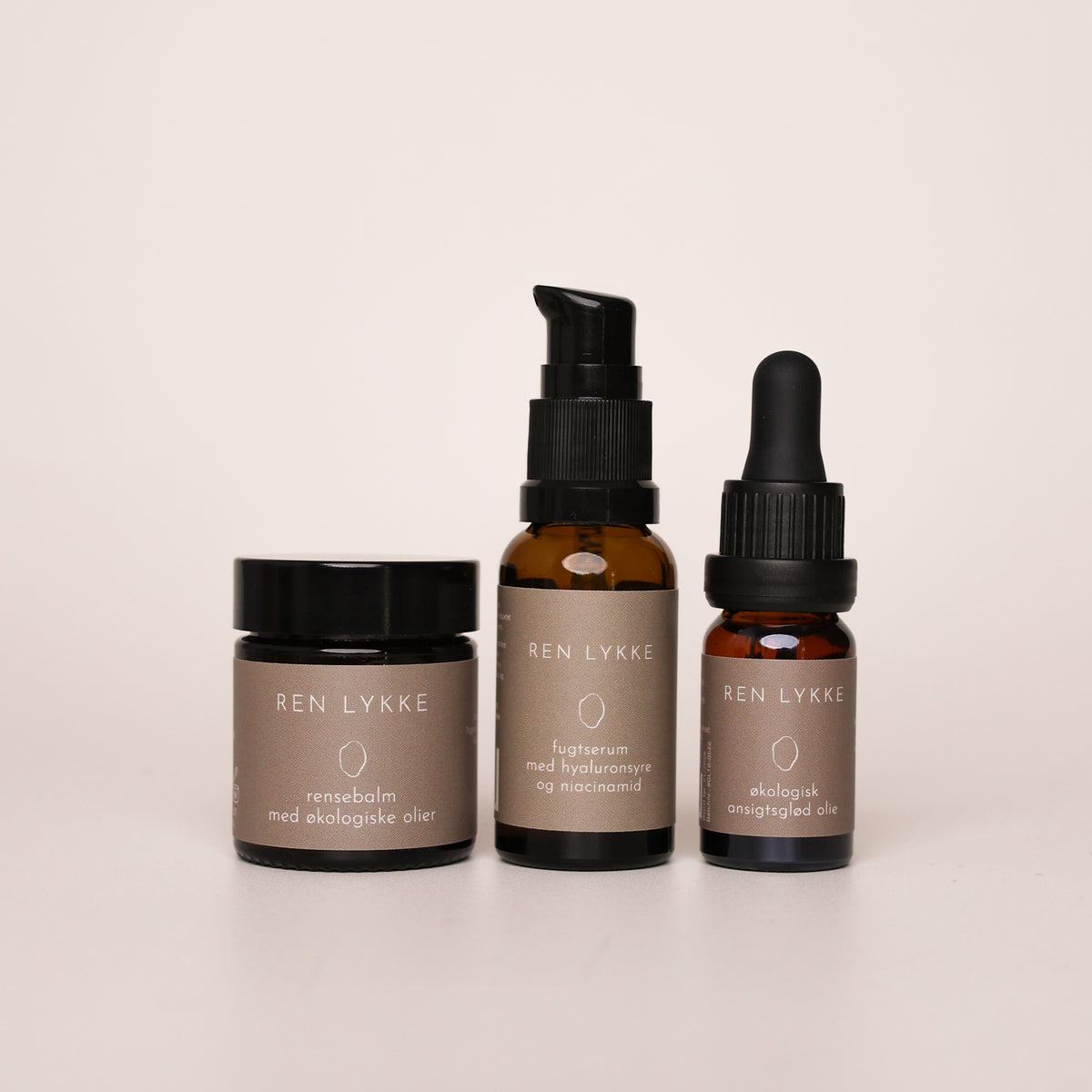 Startpakke med ansigtsglødolie